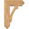 Ekena Millwork Imperial Arts and Crafts Smooth Bracket w/ Offset Brace, Western Red Cedar, 7 1/2"W x 20"D x 28"H BKT0806X20X28IMP03SWR - alternate 4